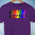 Distressed Philly LGBTQ Pride Whee! Exclamation Points Premium Unisex - Purple